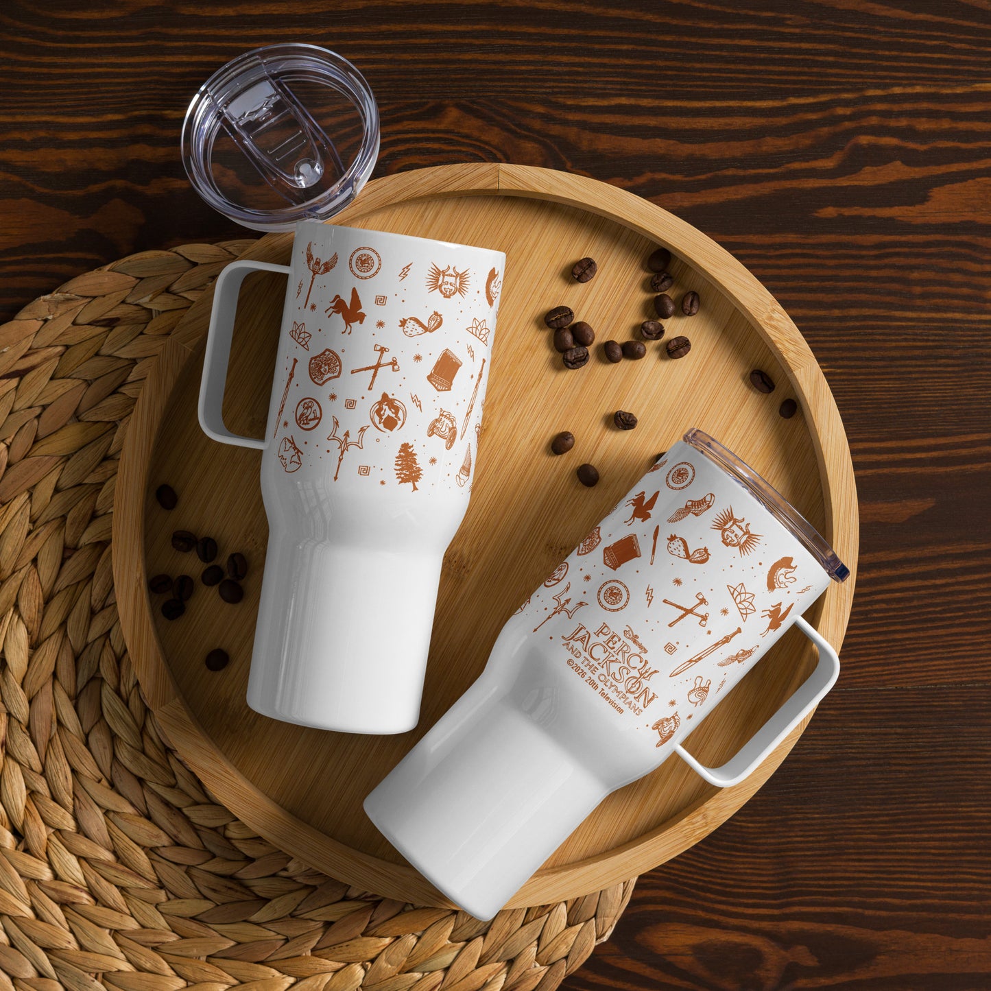 Percy Jackson Travel Mug Symbols