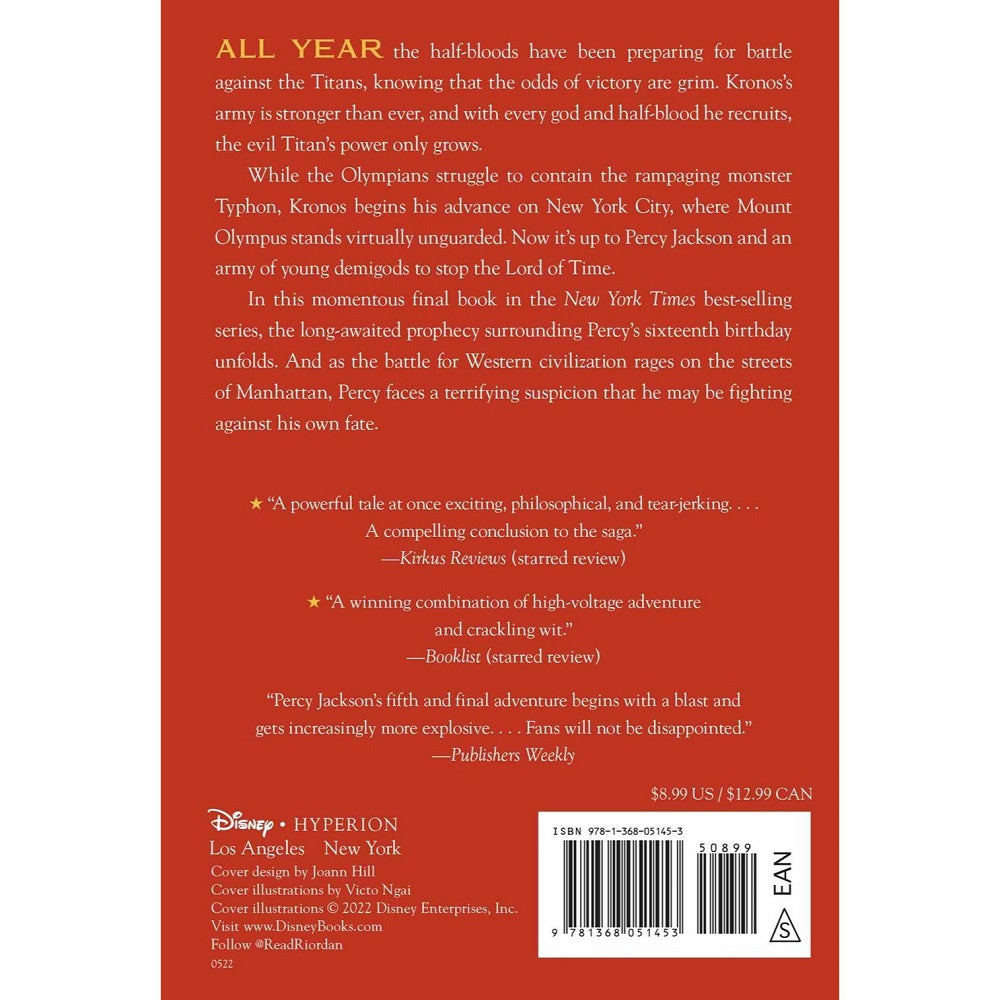 Percy Jackson and the Olympians, Book Five: The Last Olympian