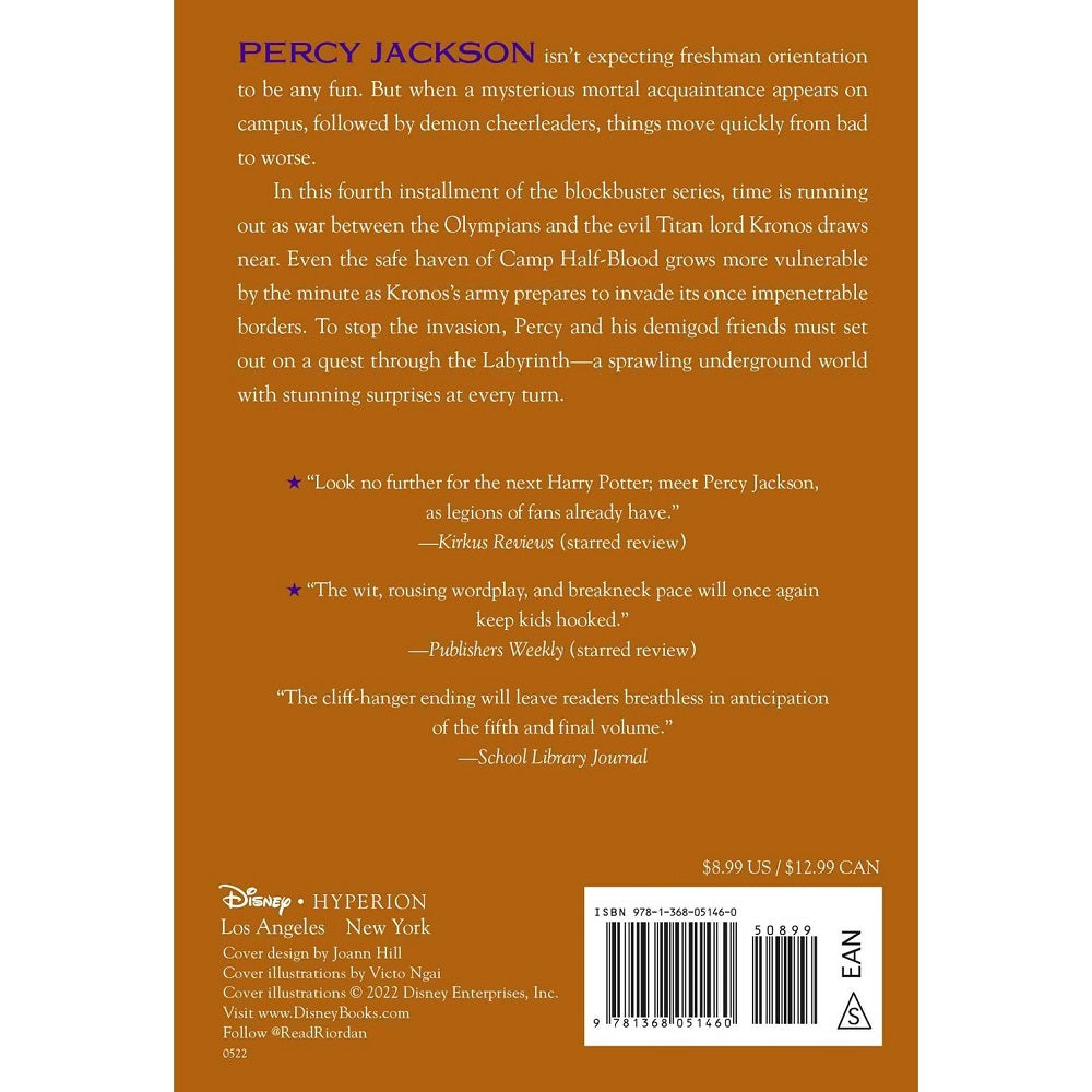Percy Jackson and the Olympians, Book Four: The Battle of the Labyrinth