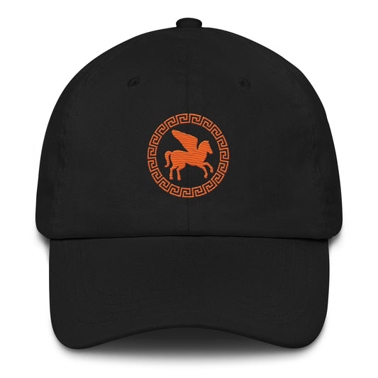 Percy jackson embroidered dad hat camp half-blood - black