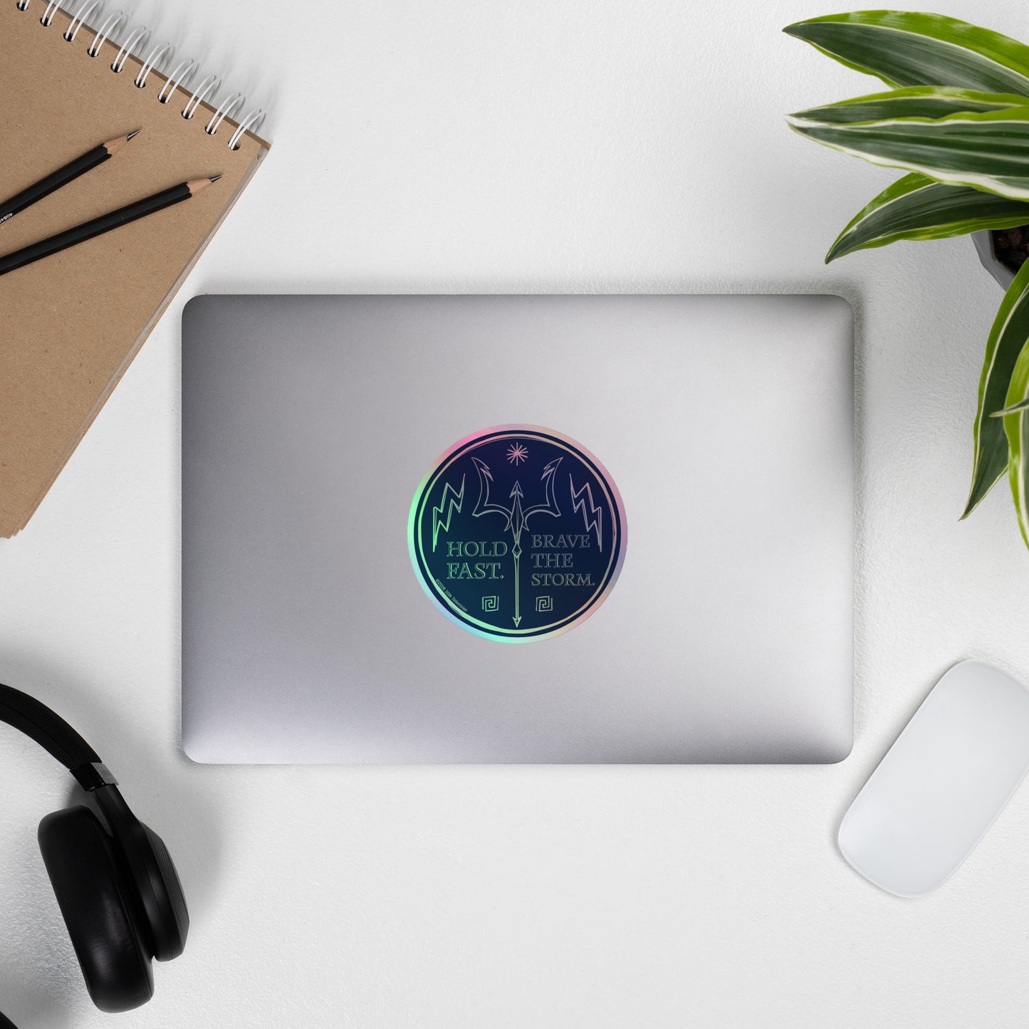 Percy Jackson Holographic Sticker Brave The Storm