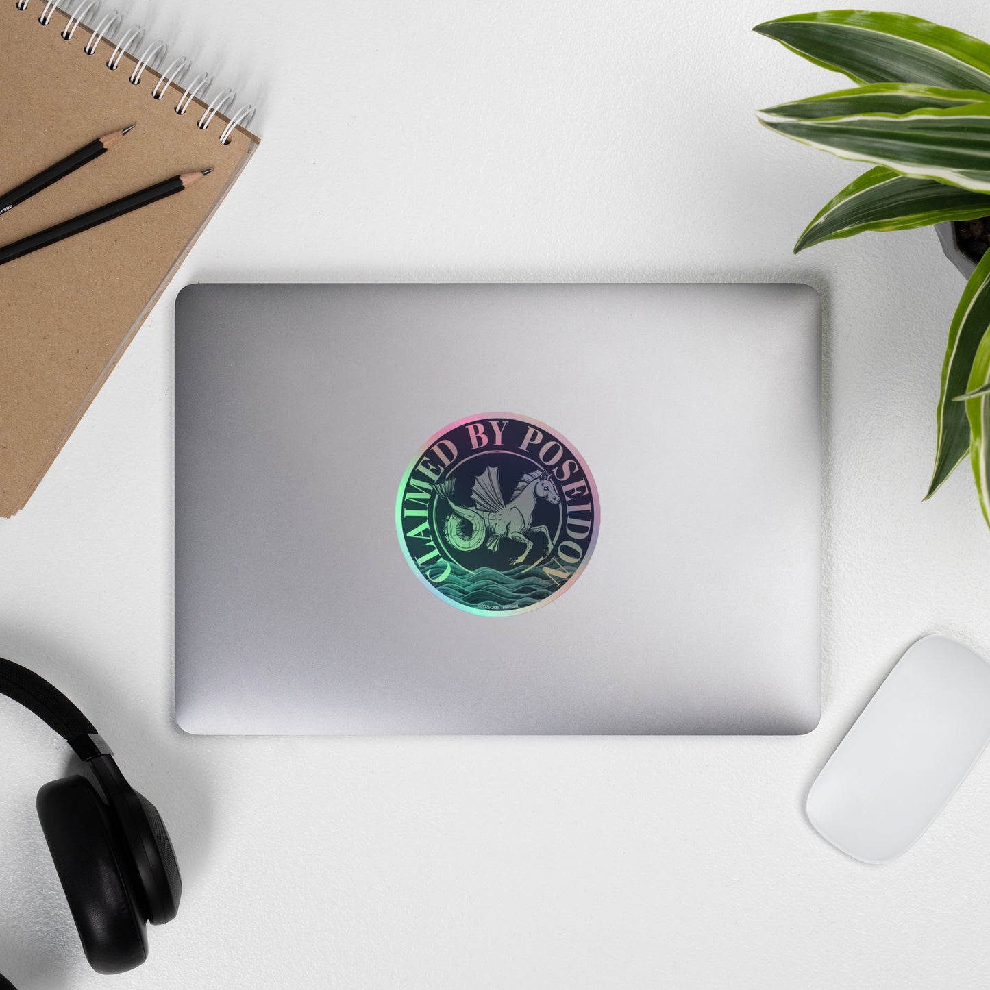 Percy Jackson Holographic Sticker Claimed by Poseidon