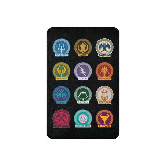 Percy Jackson Sherpa Blanket Cabins