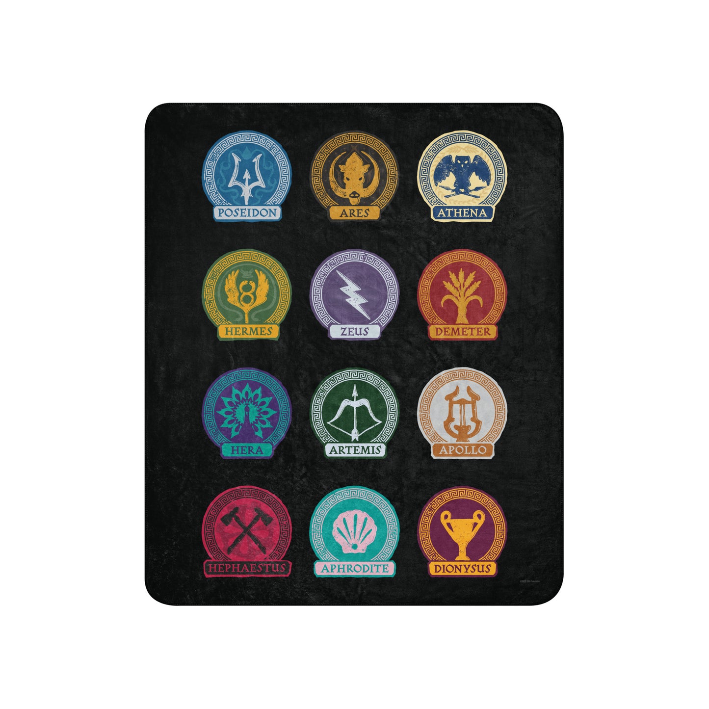 Percy Jackson Sherpa Blanket Cabins