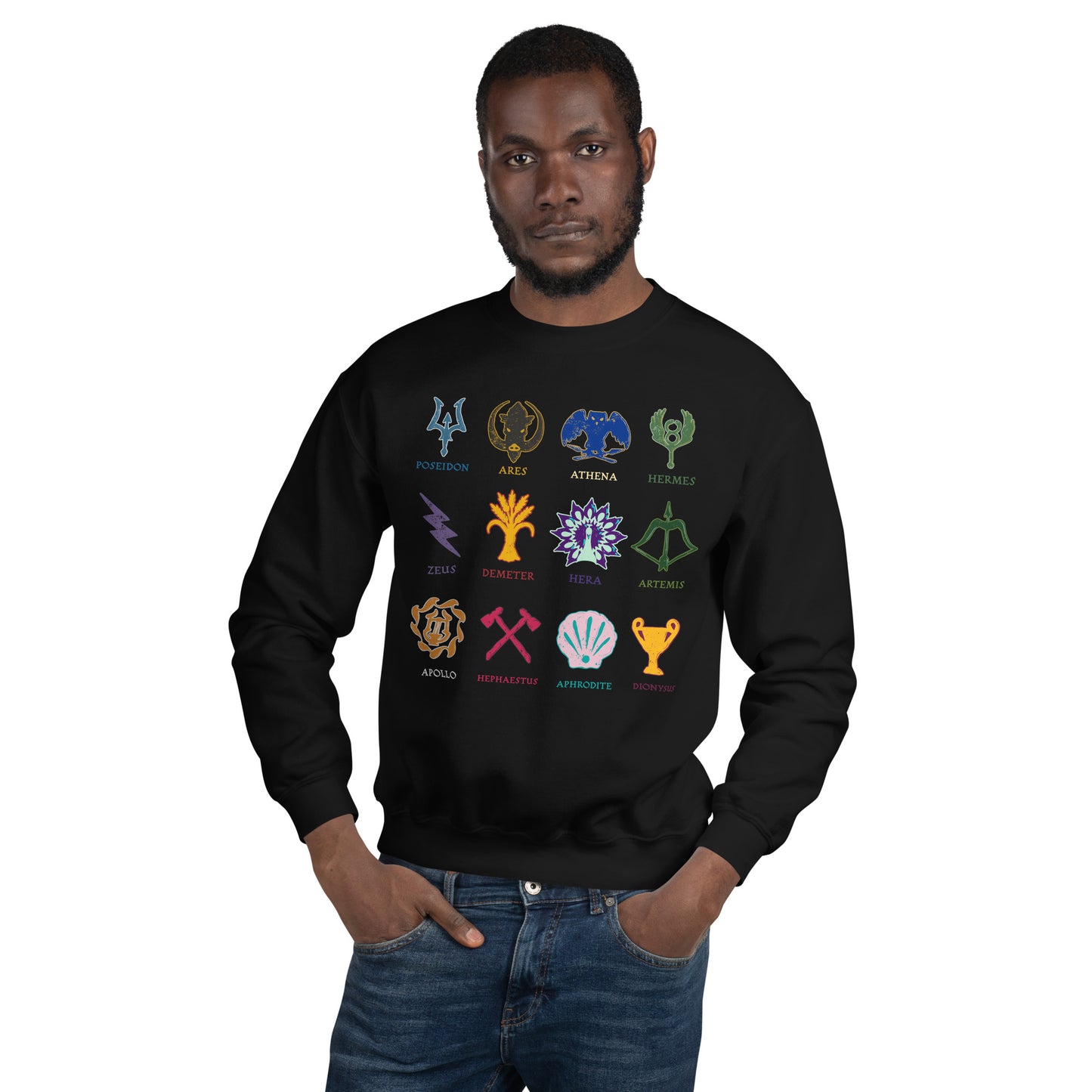 Percy Jackson Crewneck Camp Half-Blood Icons