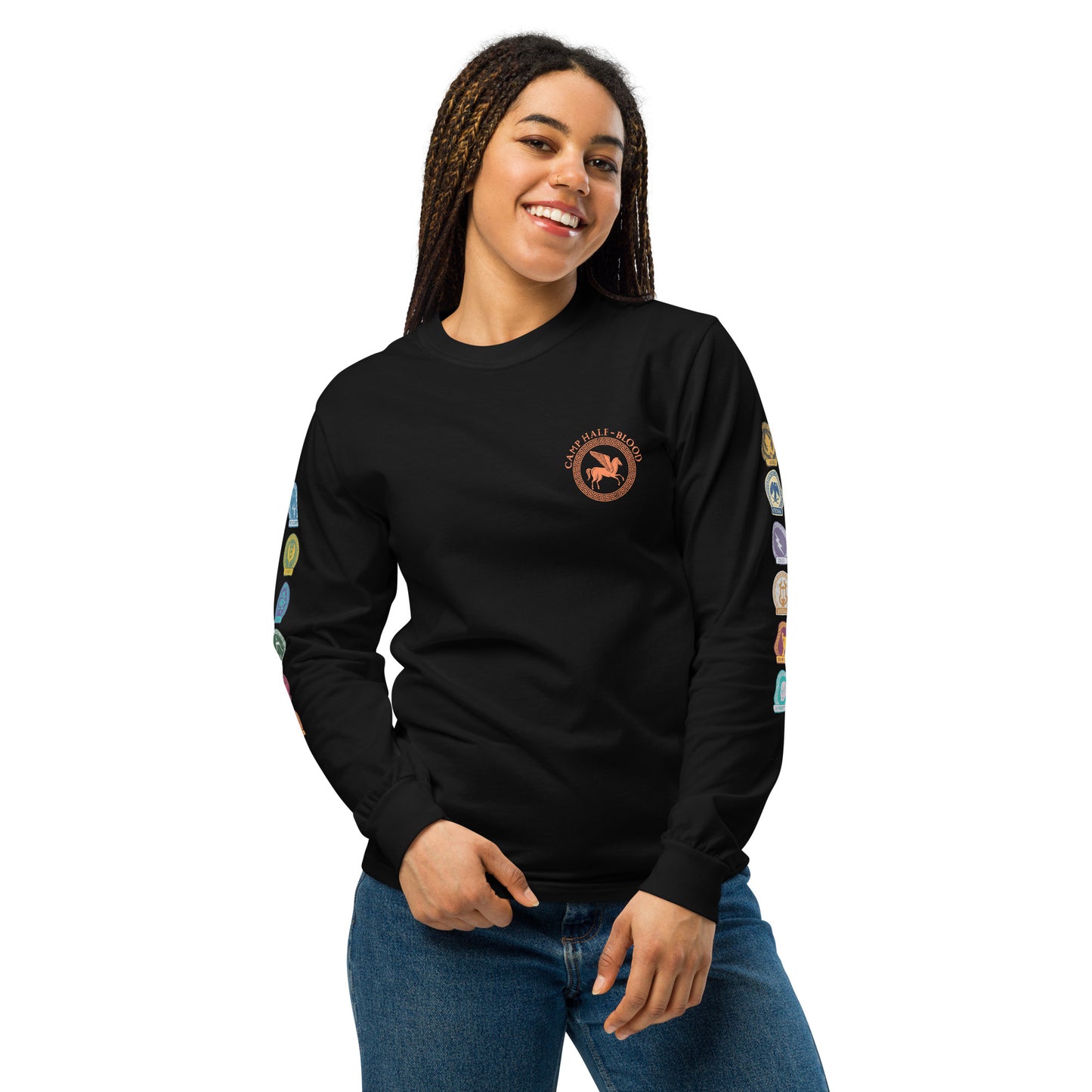 Percy Jackson Long Sleeve T-Shirt Camp Half-Blood Cabins