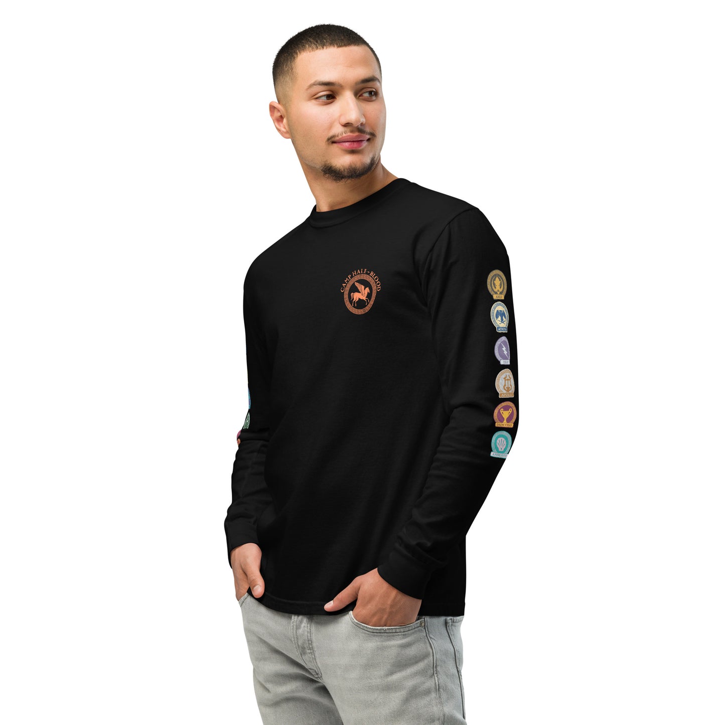 Percy Jackson Long Sleeve T-Shirt Camp Half-Blood Cabins