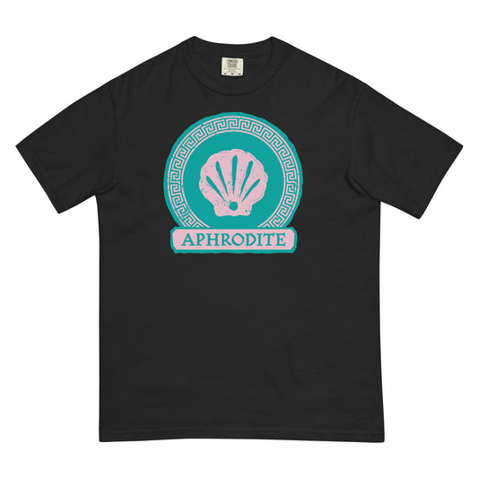 Percy jackson t-shirt aphrodite cabin logo - black