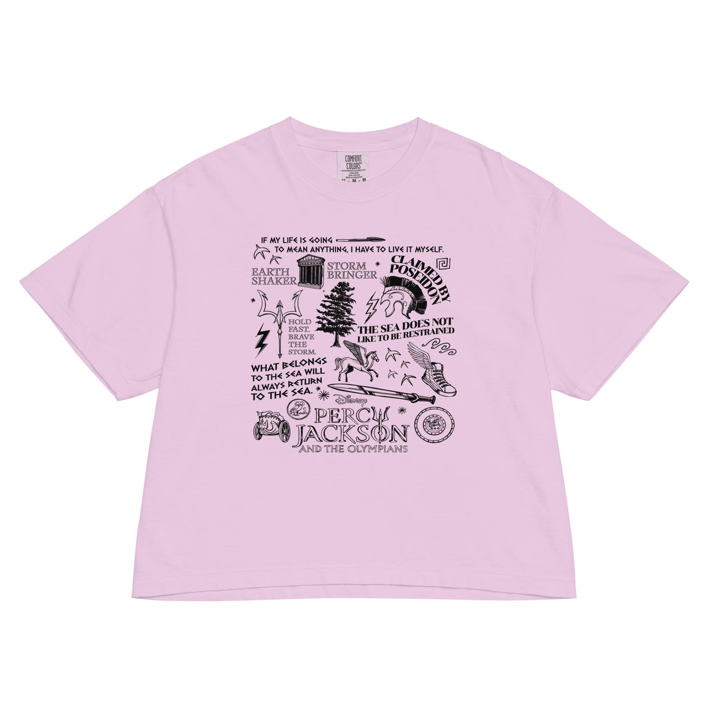 Percy Jackson Comfort Colors Women's Boxy T-Shirt Olympians