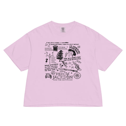 Percy Jackson Comfort Colors Women's Boxy T-Shirt Olympians