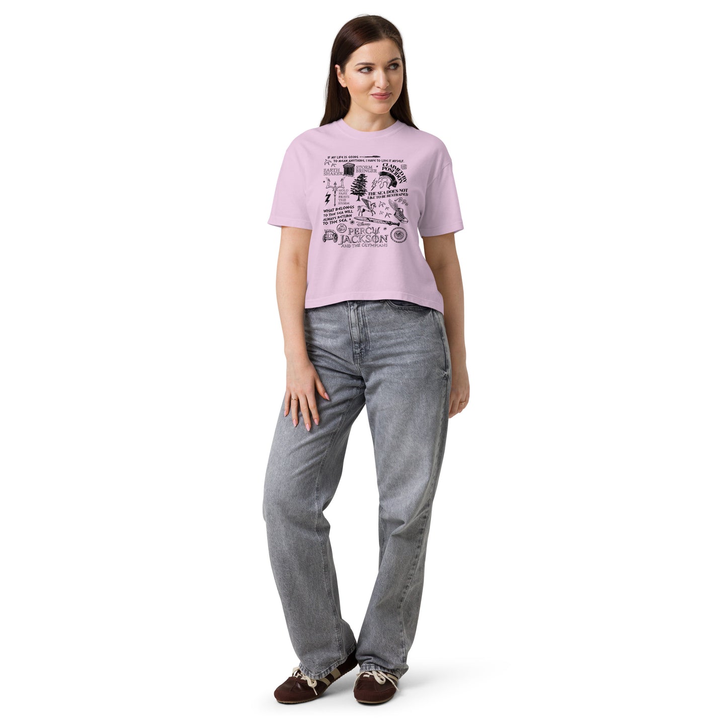 Percy Jackson Comfort Colors Women's Boxy T-Shirt Olympians